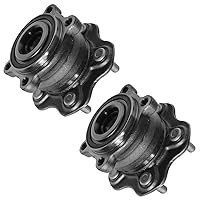 Vista 797 de TRQ Juego de 2 rodamientos de rueda trasera y conjunto de cubo con sensor ABS compatible con Ford Transit Connect 2014-2018