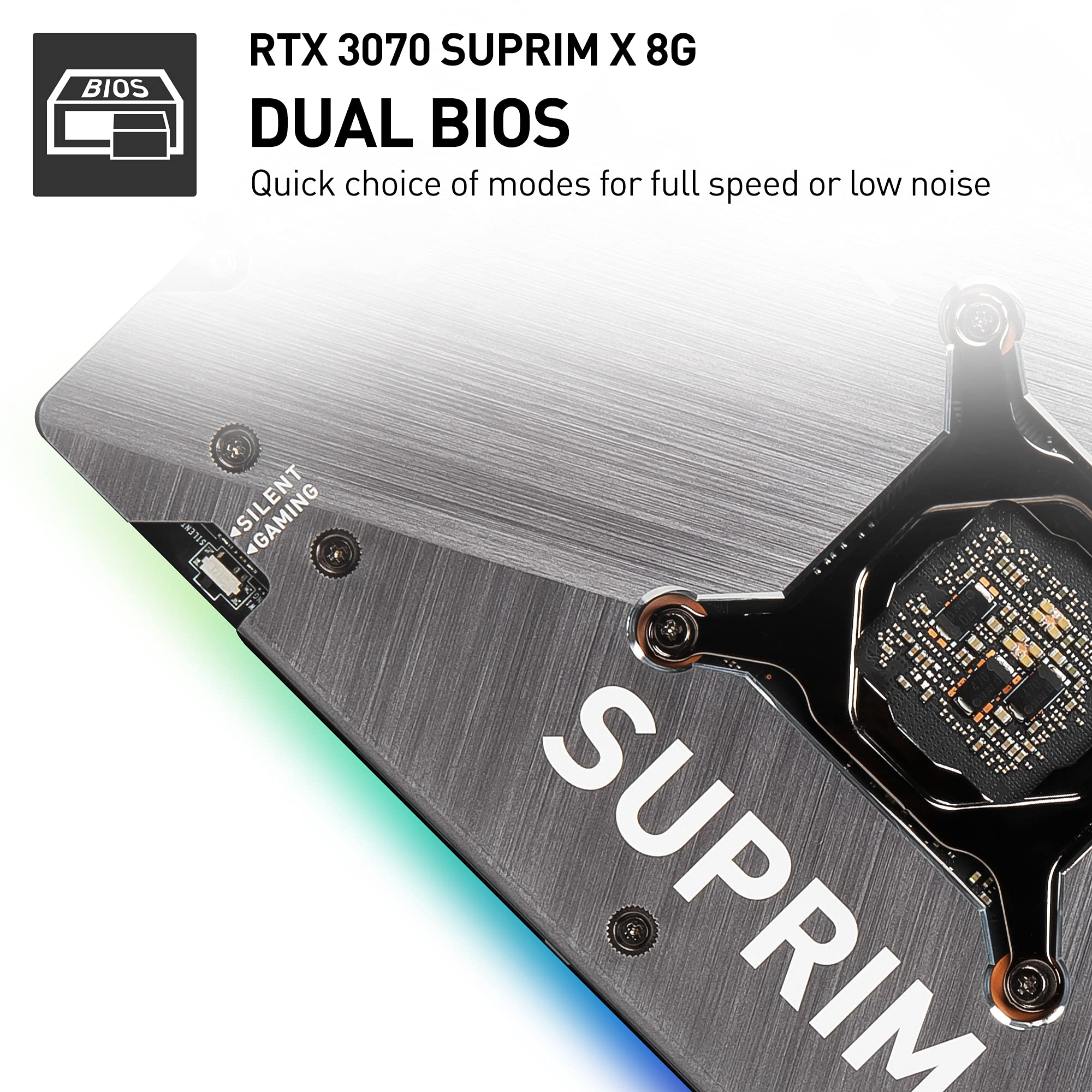 MSI GeForce RTX 3070 Suprim X 8GB GDDR6X Gaming Scheda grafica 3xDP/HDMI