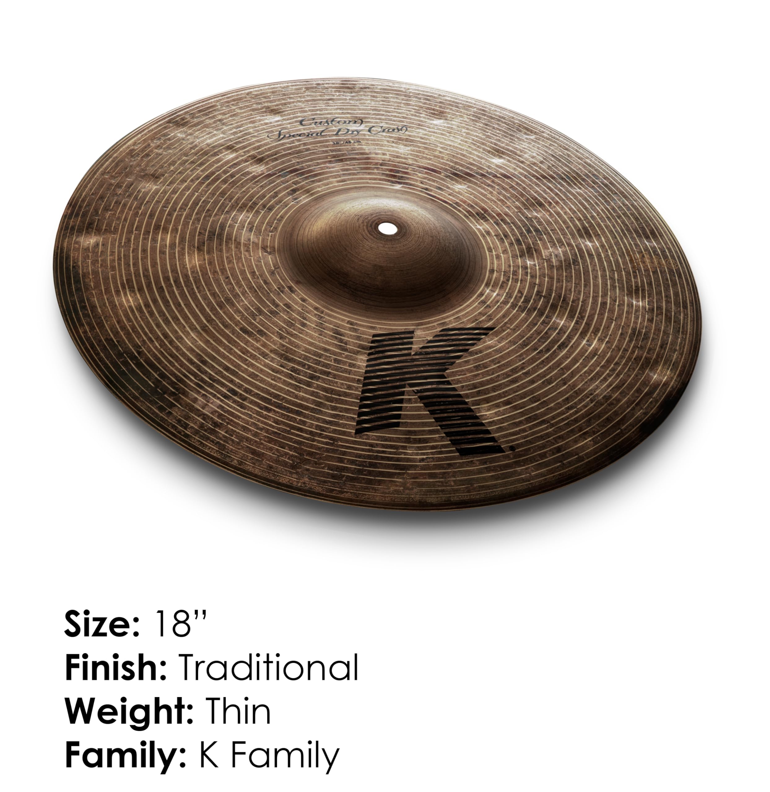 Zildjian K1419 Custom Special Dry Crash 18"