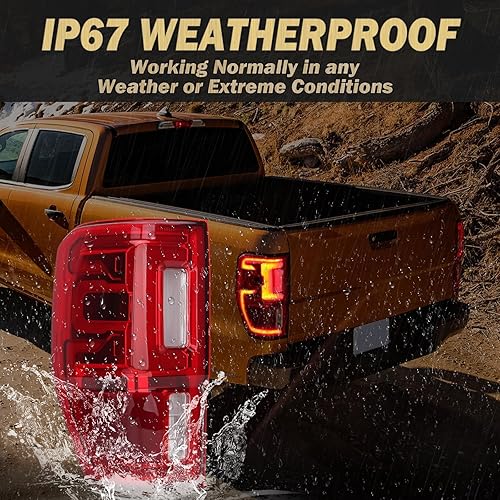 Miniatura 2 de Luces traseras LED compatibles con Ford Ranger 2019-2023 con puntos ciegos, lámpara de freno trasera izquierda del lado del conductor KB3Z-13405-G