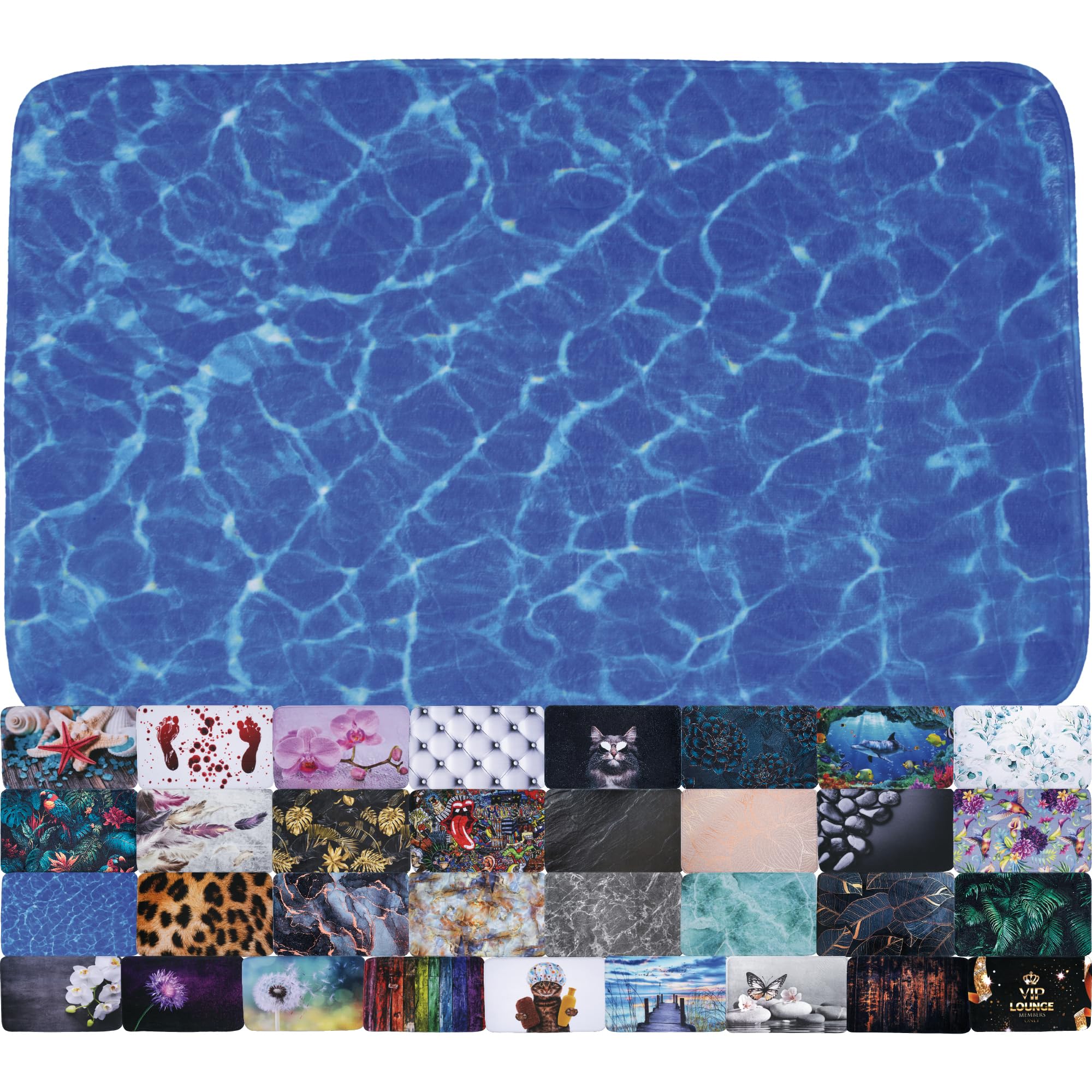 Sanilo Bath Mat, Wide Choice of Beautiful Non-Slip Bath Rugs, Super Soft, Quick-Drying, Washable (Lagoon, 50 x 80 cm) — image 1