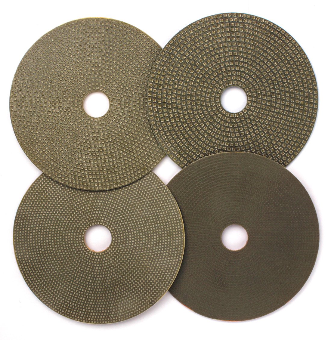 Z-LION5 Inches Electroplated Wet Diamond Polishing Pads for Granite Marble Engineered Stone-Pack of 4