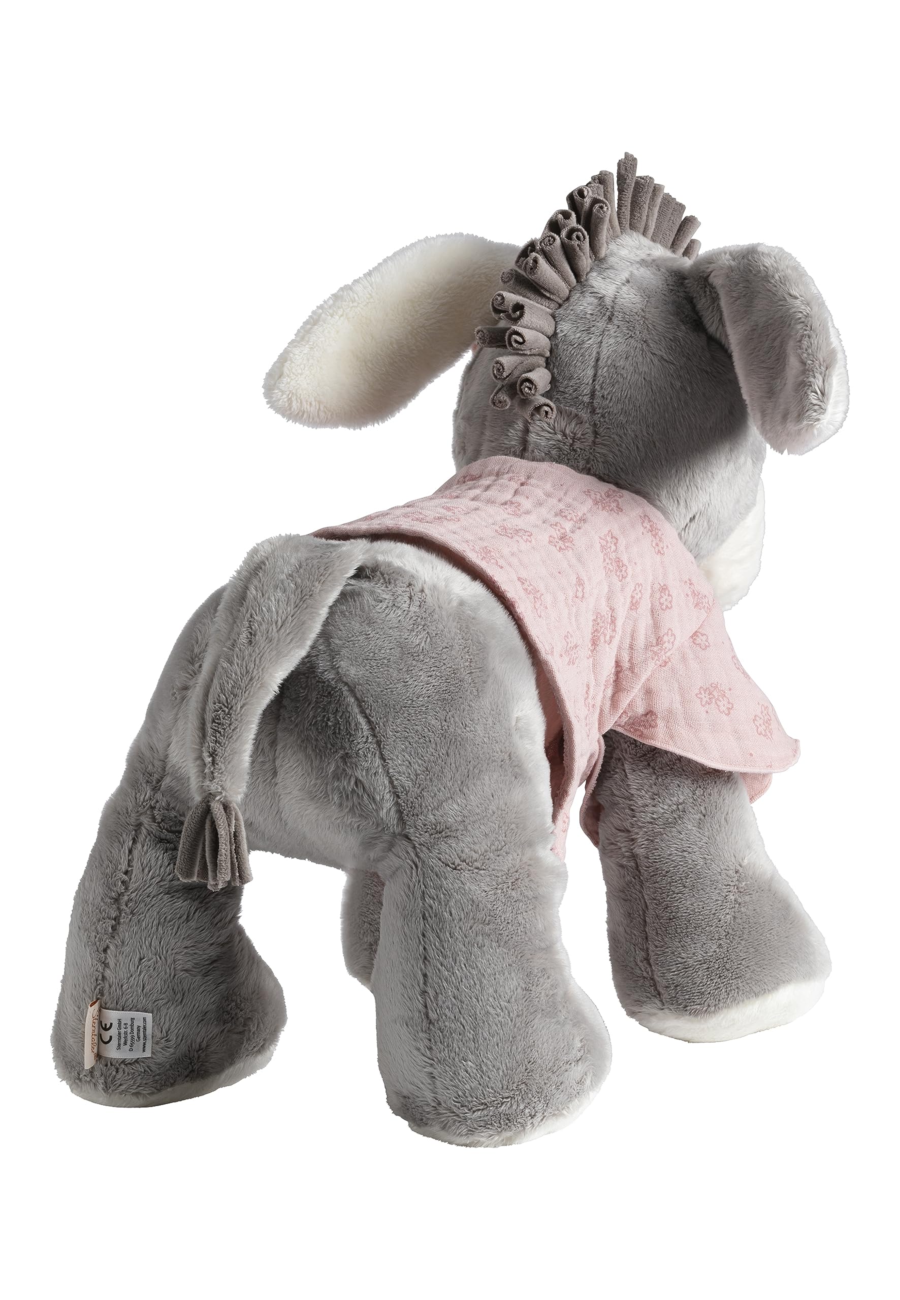 LALALO Sterntaler Kuscheltier mit Namen personalisiert, Emmi Girl Esel Bestickt, Mädchen Plüschtier Stofftier als Geschenk zur Geburt und Taufe, für Baby Kinder