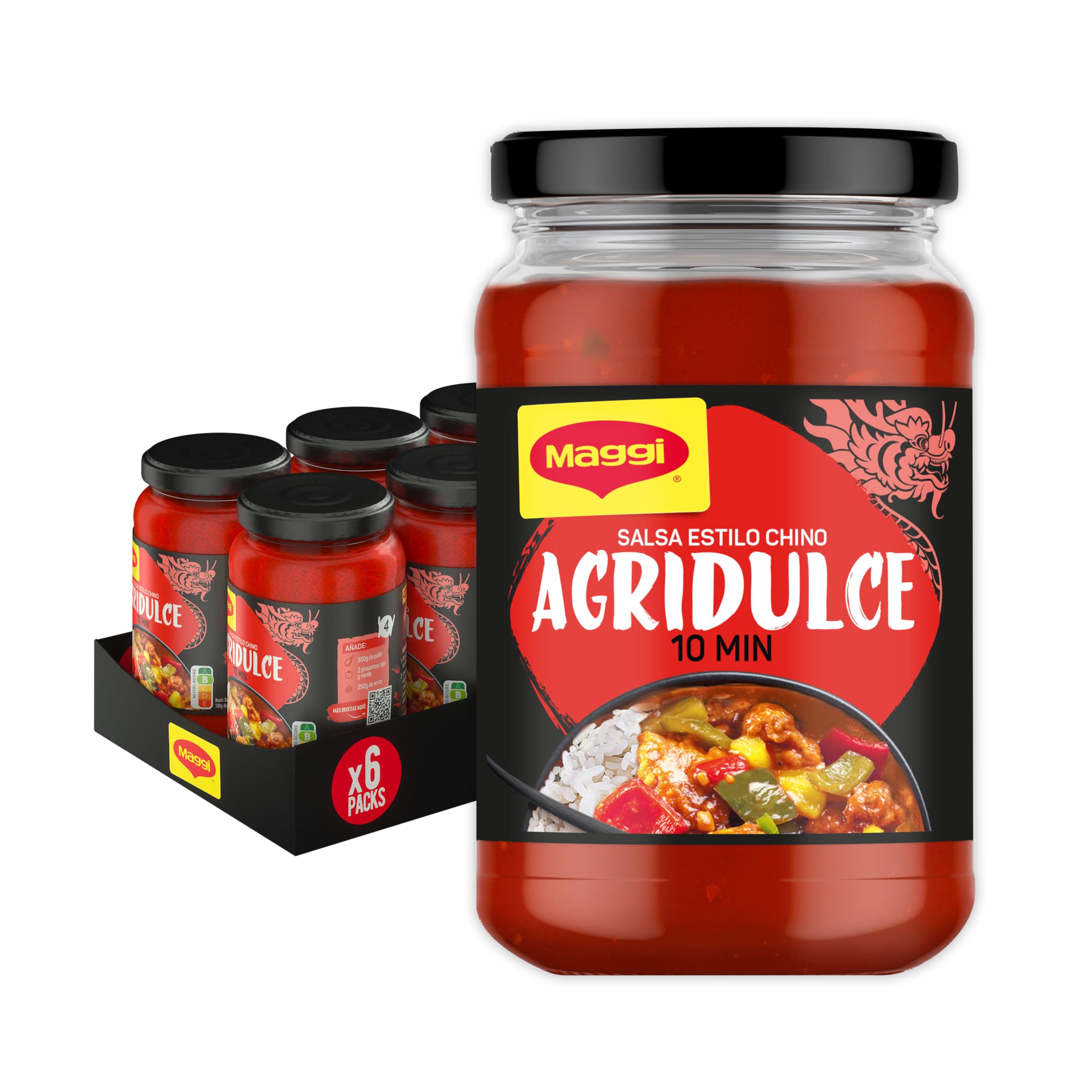 Maggi Salsa Asiática Agridulce 6 x 355 g