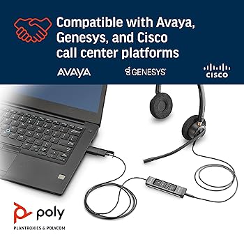 Poly EncorePro 525 USB ヘッドセット Poly EncorePro 525 USB-A Stereo Headset