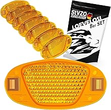 Spoke Reflectors Bicycle Extra Reinforced with Steel Clips Reflectors Orange Set Cat Eyes with StVZO Certification Mark Spoke Reflector Reflector for Road Bike MTB Trekking Bike & Children's Bicycle