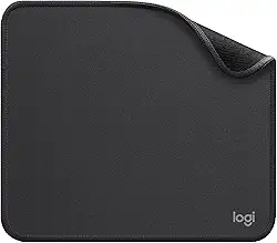 Mouse Pad Logitech Studio Series com Base de Borracha Antiderrapante, Fácil Deslizamento e Superfície Resistente a Derramamentos - Grafite