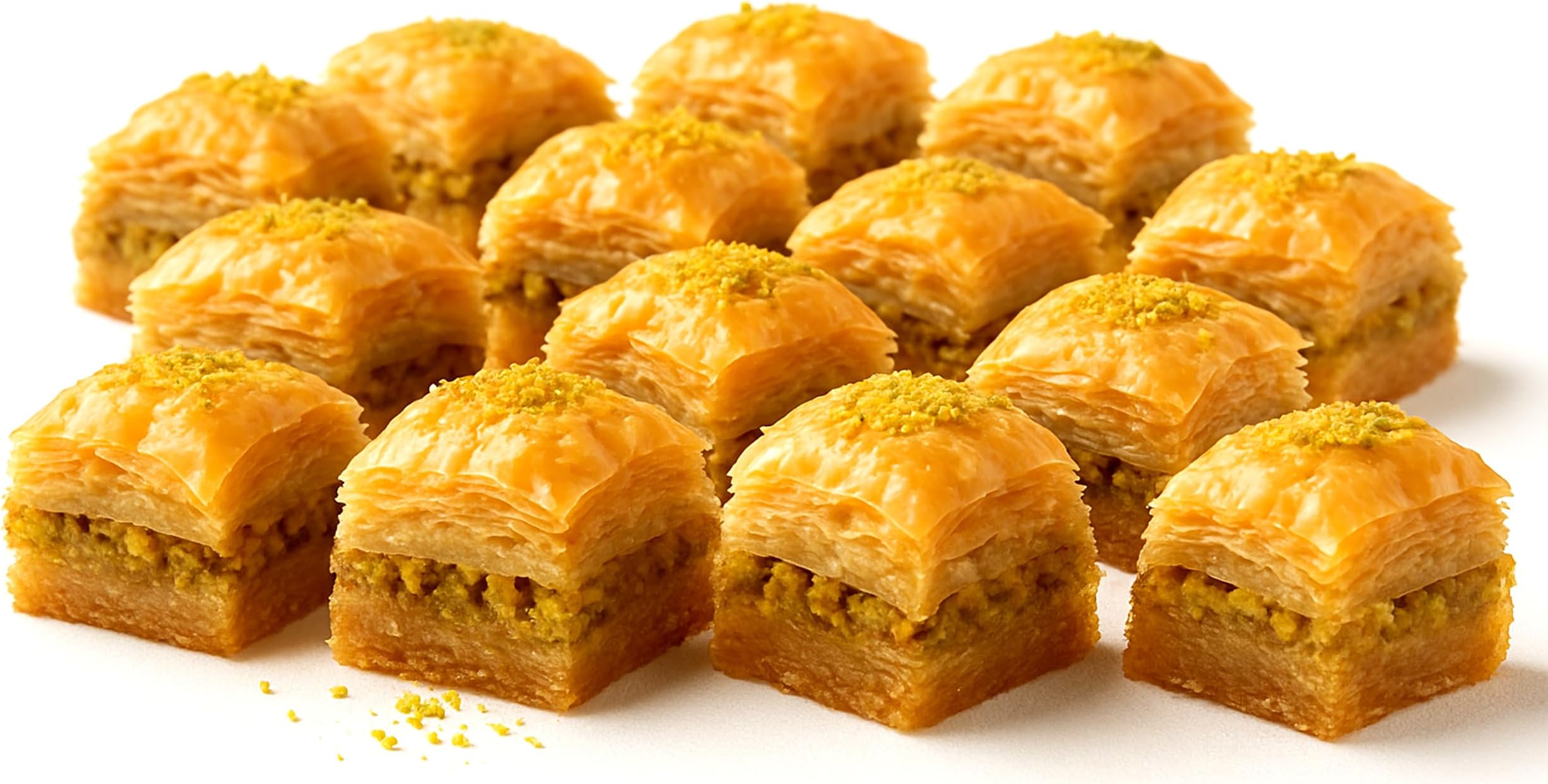 Shatila Food Products Baklawa, Pistachio Baklava Pastry, Mediterranean Sweets...