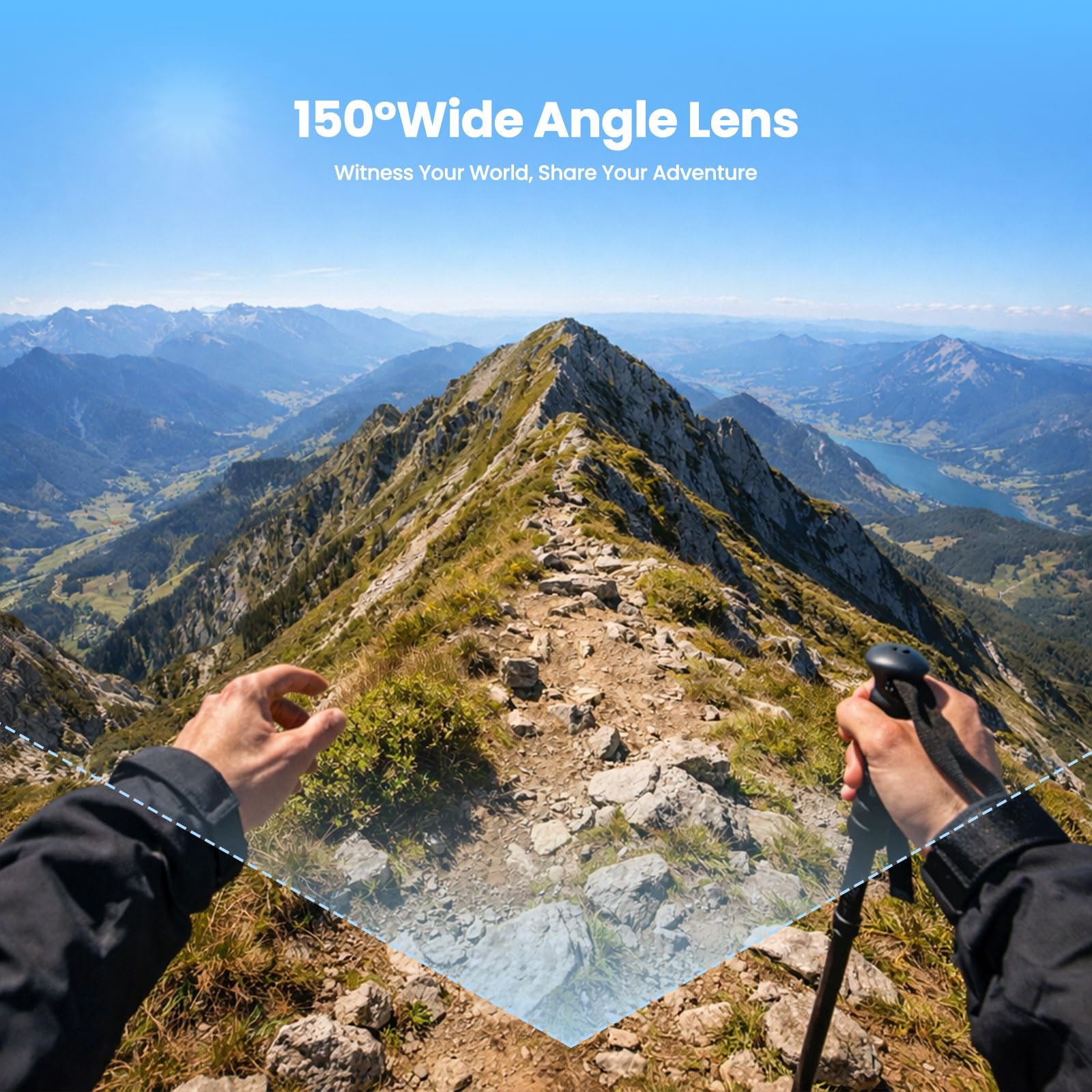 Mini Action Cam 4K 30fps, Body Cam Magnetica con Custodia di Ricarica, Videocamera POV 150° EIS 6 Assi, Scheda 64GB, per Moto Bici Vlog