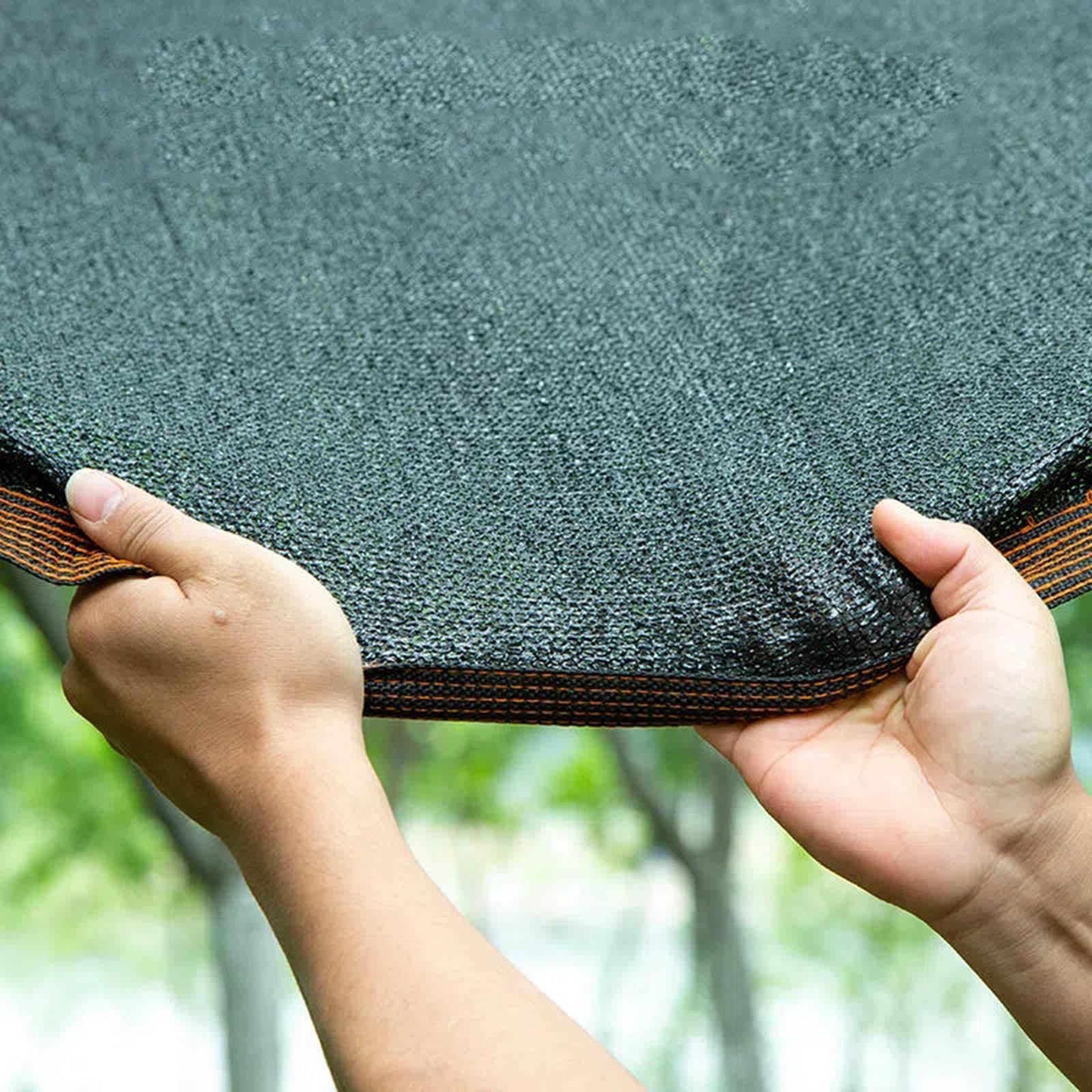 Tela De Sombra para Plantas,Malla De Sombra Negra 2×3m 2×5m 3×3m 3×4m 3×5m 4×5m 4×6m,Red De Sombra 85% Protección Solar,Vela De Sombra,Toldo,Malla Sombreadora con Ojales,Black-2x7m(6.6 * 23ft)
