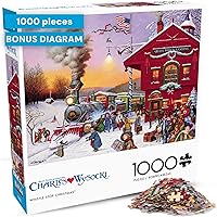 Vista 16 de Buffalo Games - Rompecabezas de 1000 piezas Charles Wysocki Hound of The Baskerville, fabricado en Estados Unidos, tablero reciclado premium