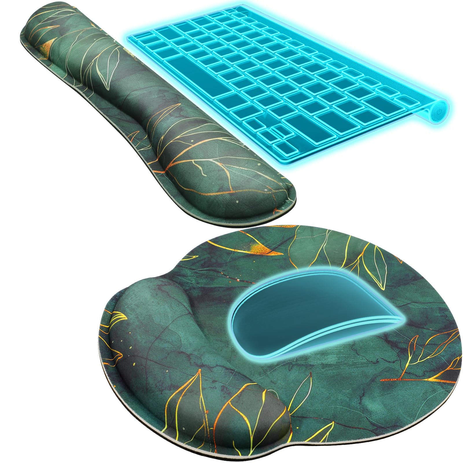 KTRIO Keyboard Wrist Rest & Mouse Pad with Wrist Rest, Black — Amazon image 11