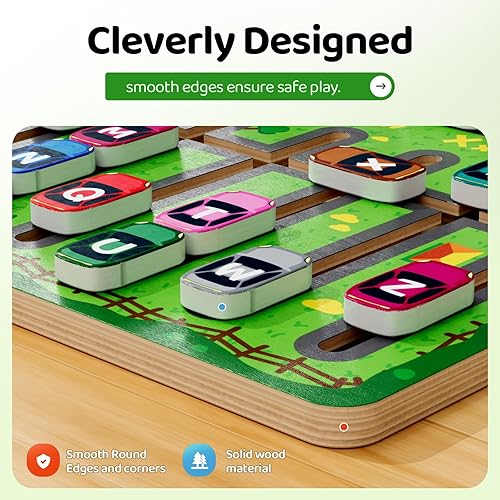 Miniatura 4 de Montessori - Juguetes de aprendizaje del alfabeto de madera para niños pequeños, juegos de clasificación ABC y emparejamiento para niños,