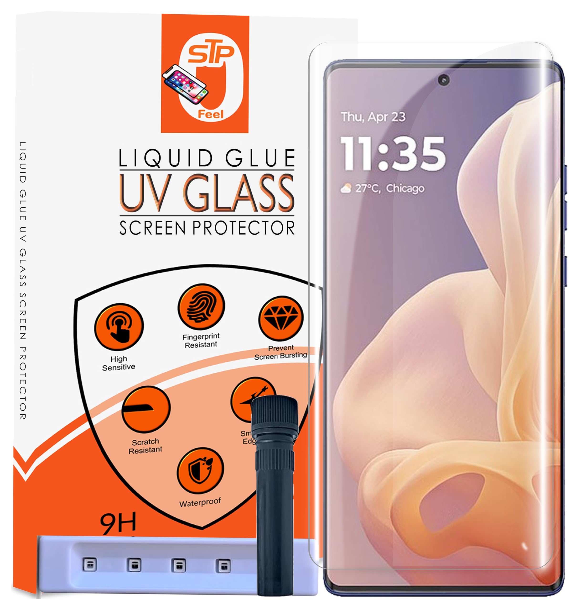 STP FEEL® HD+ UV Tempered Glass Screen Protector Guard Compatible For Motorola G85 5G / Moto G85 5G (6.7 Inch, Pack of 1) Full Adhesive UV Curved Case Friendly HD+ Clarity (B0DF31FV8L) Amazon Price History, Amazon Price Tracker