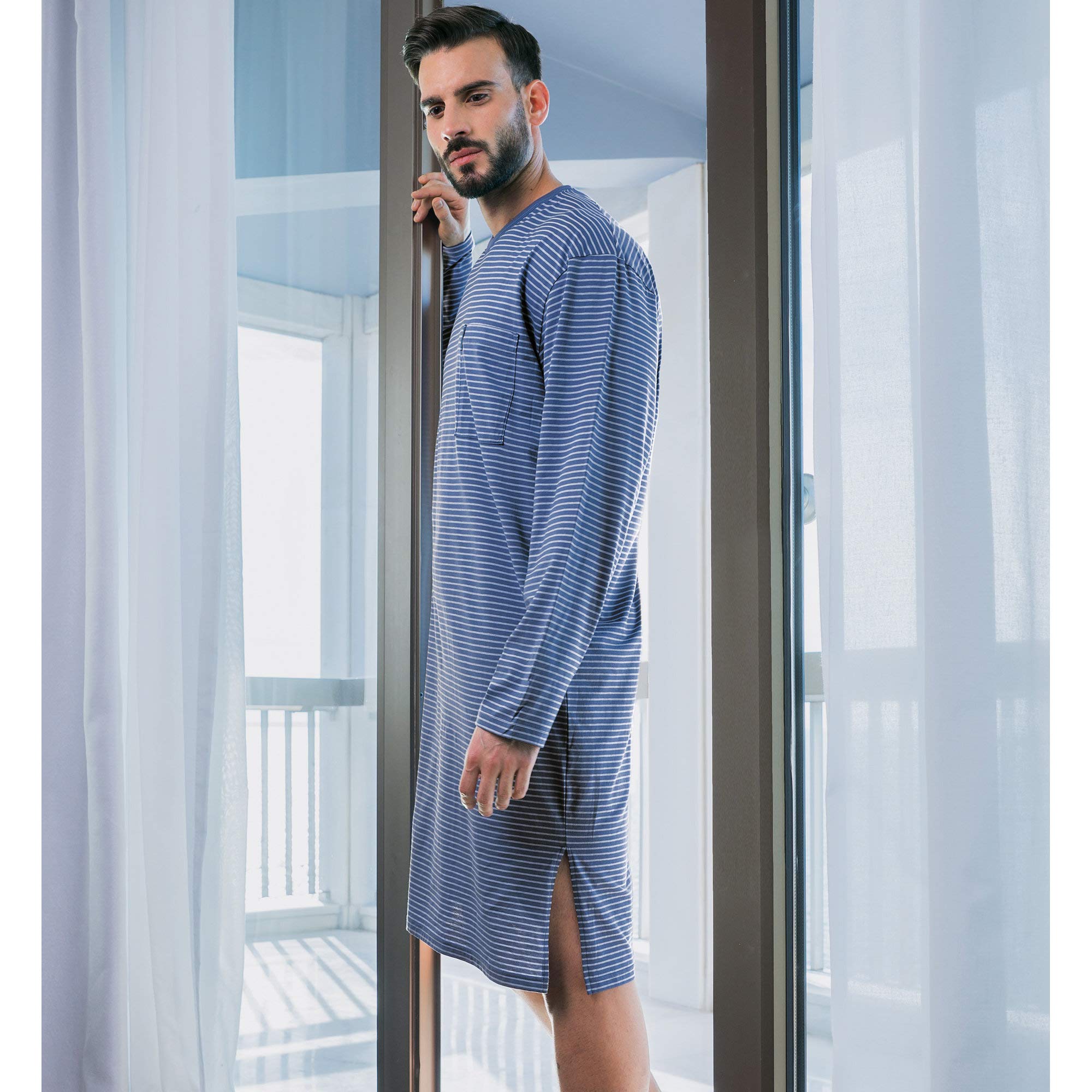 Ammann Herren Nachthemd Langarm
