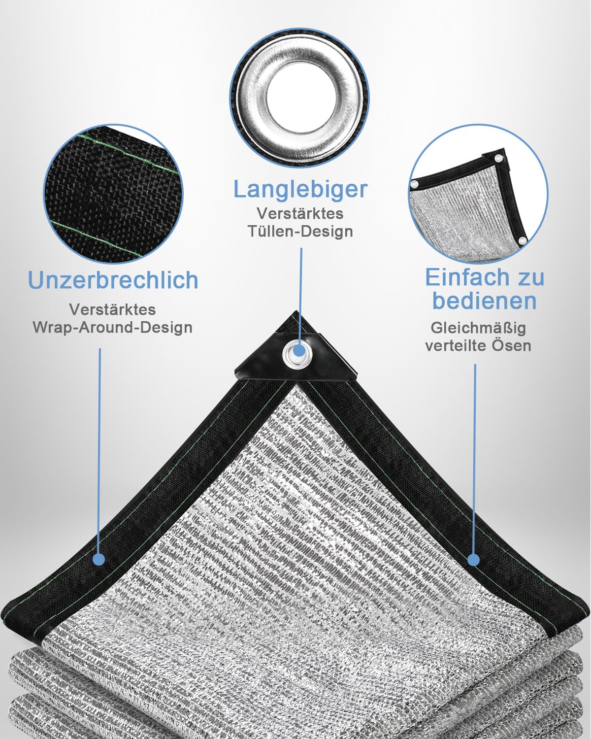 vensovo 70% Schattennetz Auto - 3x4,3m UV Alunetz Sonnenschutz Hitzeschutz für Car, Dogs