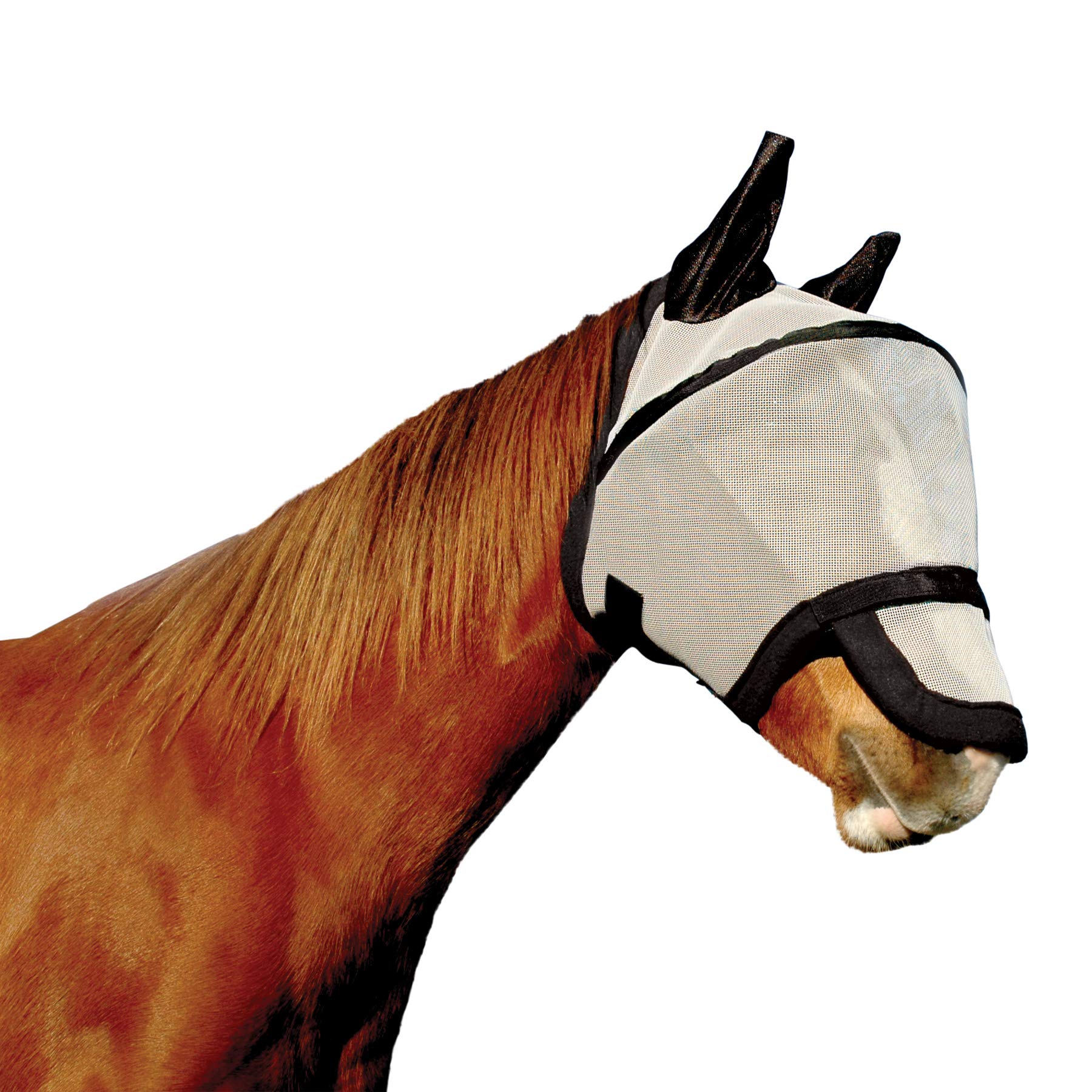 KM Elite Space Fly Mask Medium Black