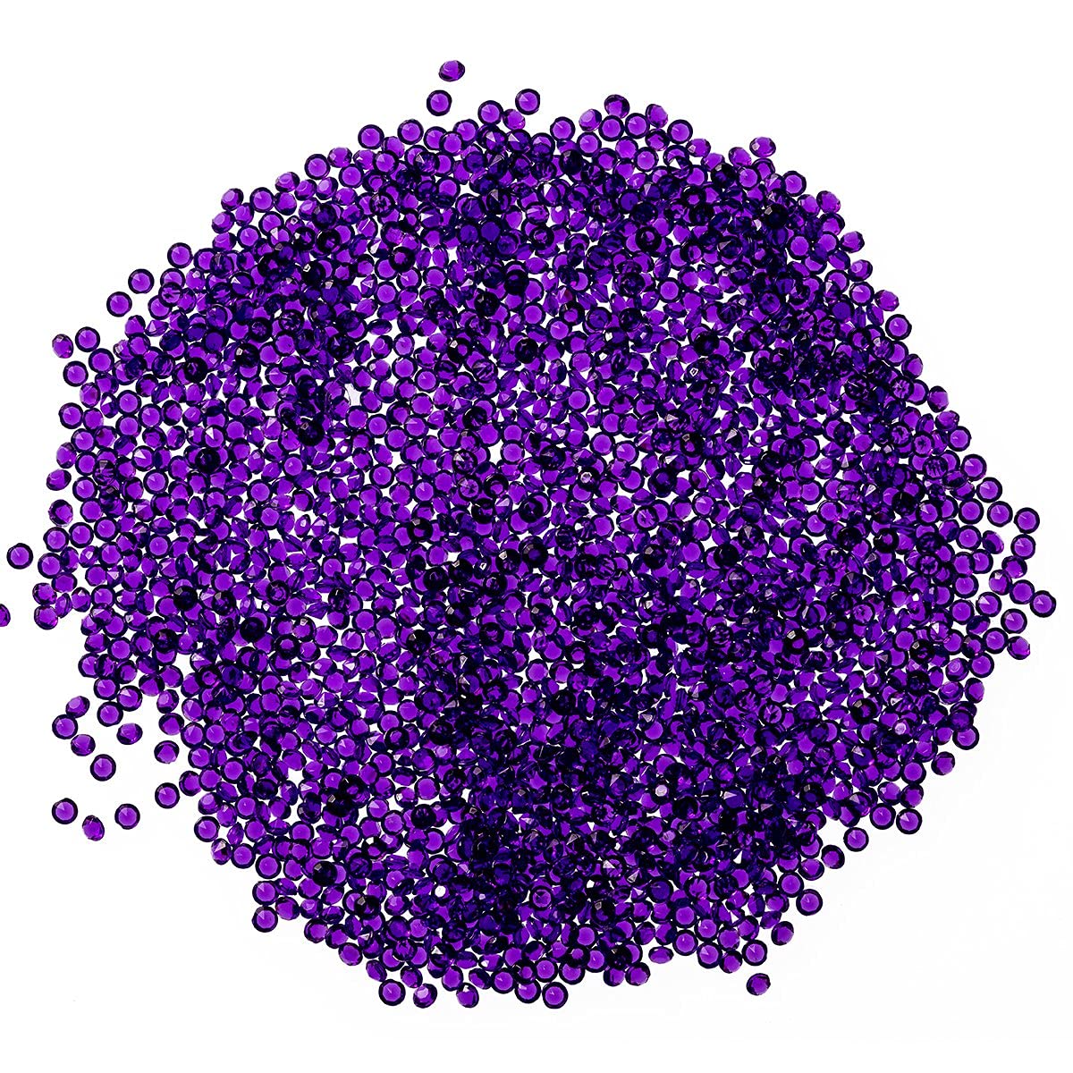 Trimming Shop Purple 4000pcs Bling Diamond Wedding Table Scatters Acrylic Crystals Rhinestones Confetti for Table Centerpiece Birthday Party Table Decoration Vase Filler Beads, 2.5mm