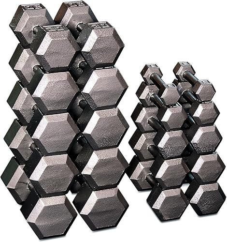 Body Solid Grey Hex Dumbell Set