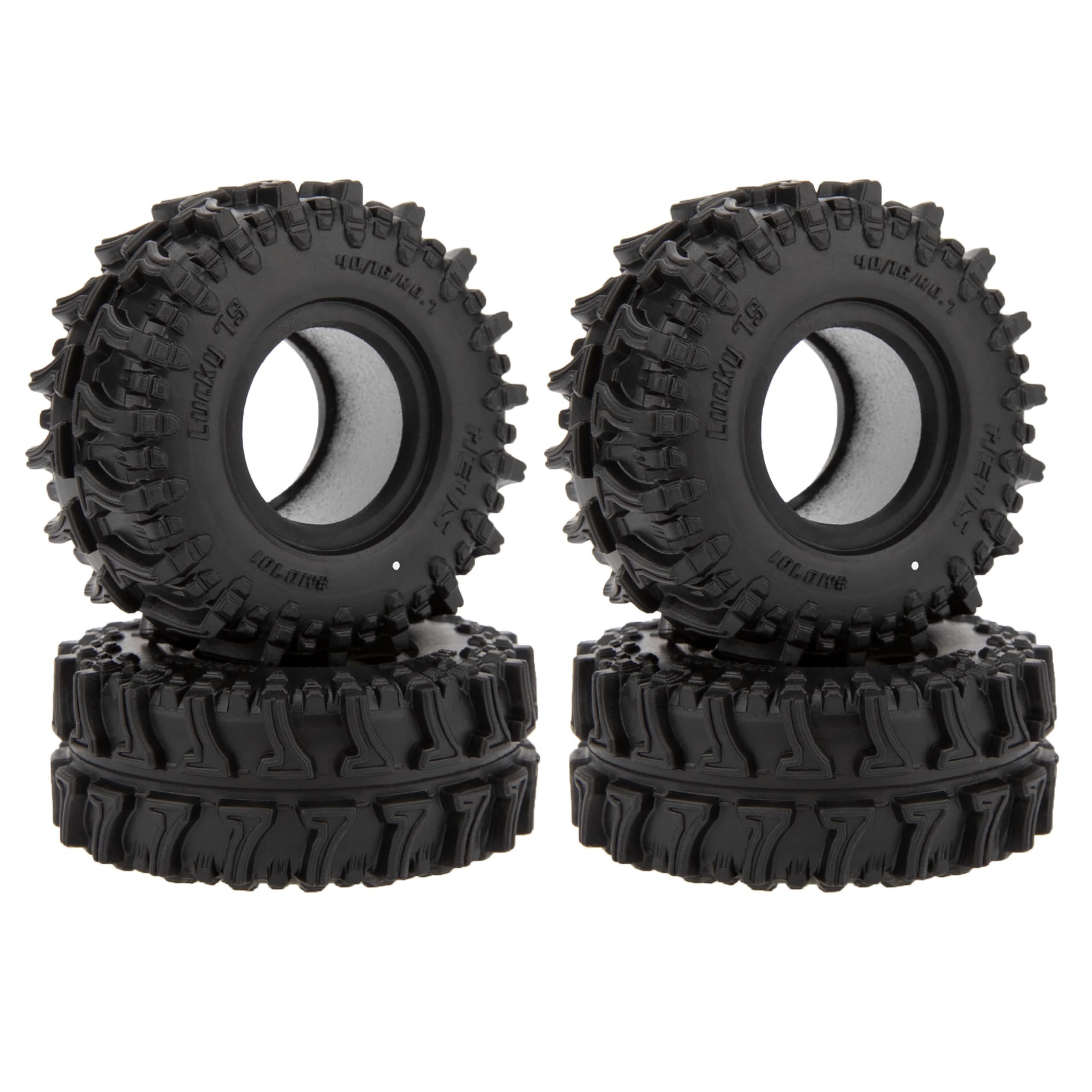 MEUS RACING 0.7 Tires - MS6 Lucky 7S Crawler Tires for Axial SCX30 Redcat Ascent-32 1/30 1/32 RC Crawler, 40mm/17mm/R0.7(#M0701) — image 1