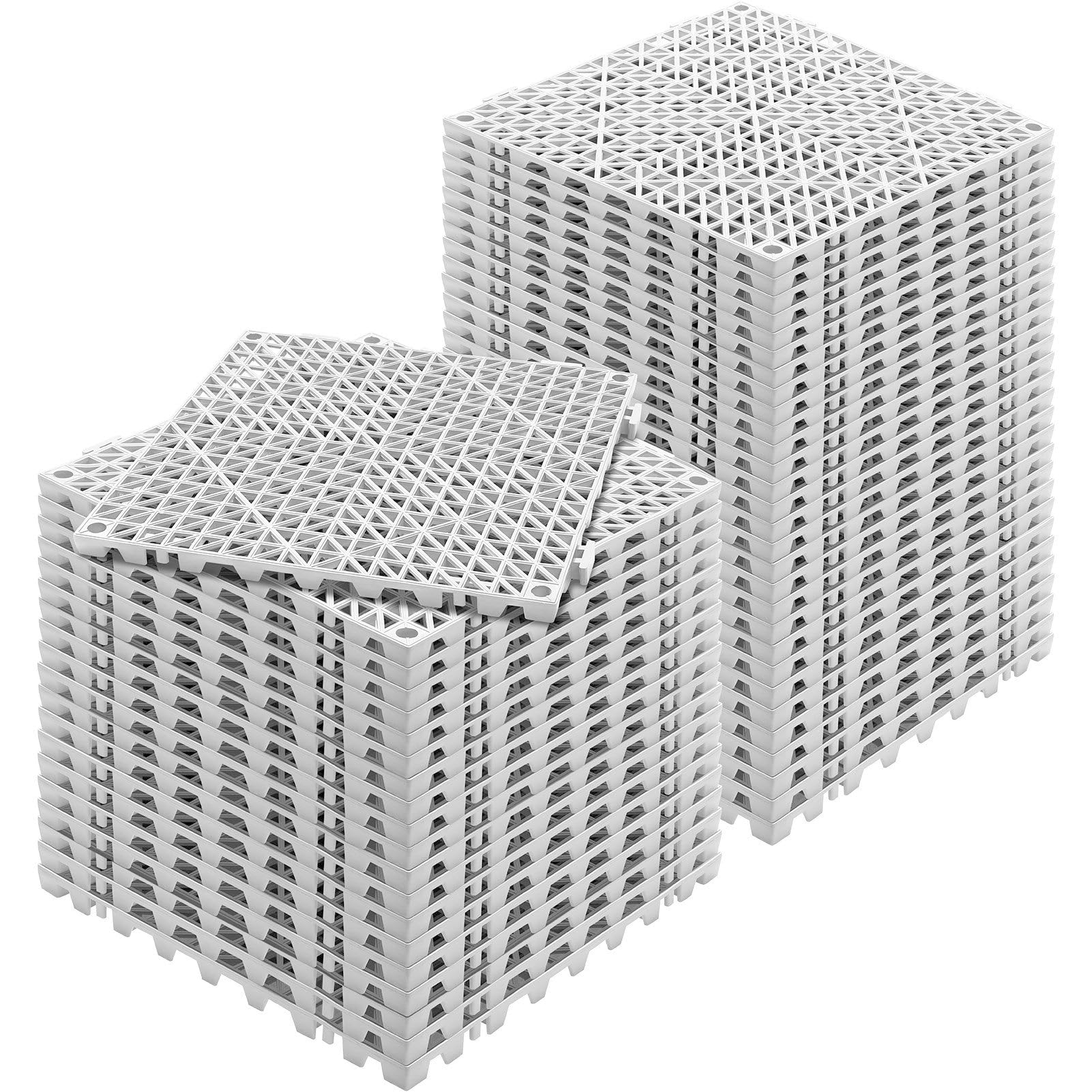 50PCS Interlocking Tile Gray, 12