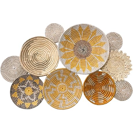 Sunshine Boho-Inspired Wall Basket Decor