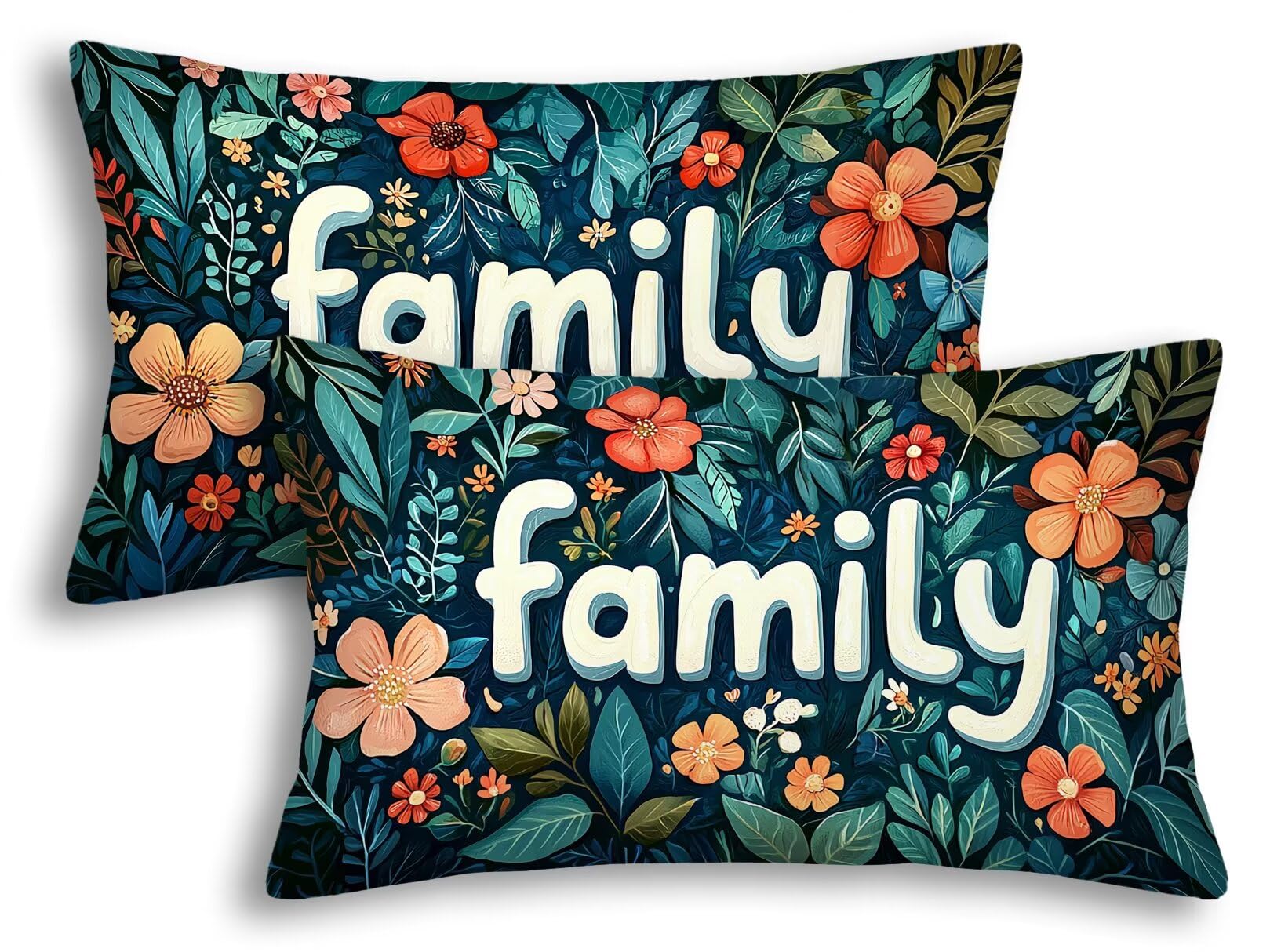 Lot de 2 taie oreiller 50x80 rectangulaire en velours doux anti-plis salon