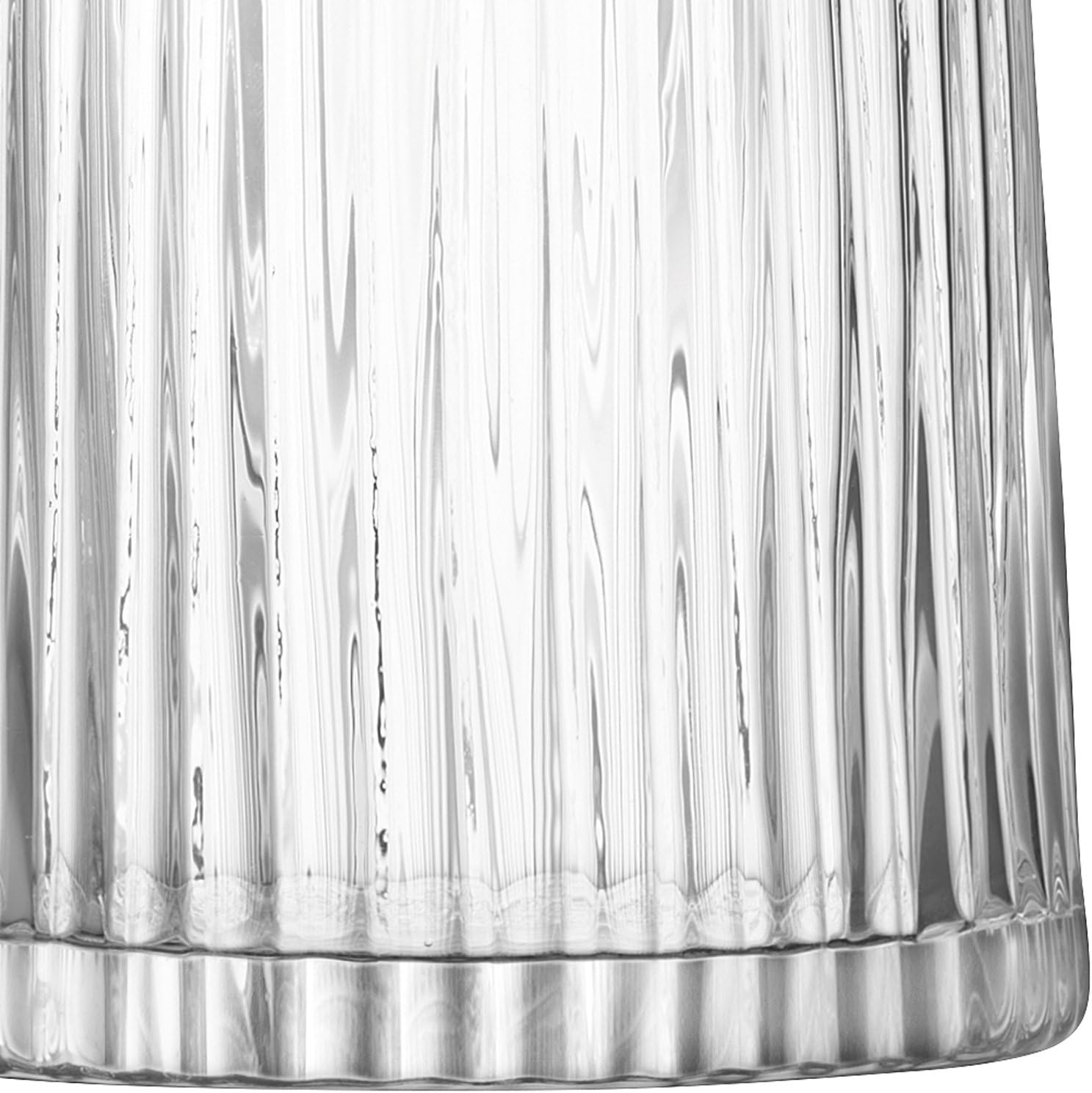 LSA International Pleat Vase H7.75in Clear