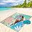 WIWIGO Beach Blanket Waterproof Sandproof Beach Mat 79 X 83/10\'x9\'for 2-8 Adults Quick Drying Outdoor Picnic Mat Beach Accessories for Travel, Camping, Hiking