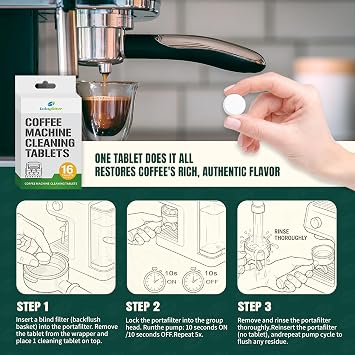 Espresso Machine Cleaning Tablet Coffee Maker Cleaner Blister 16tab