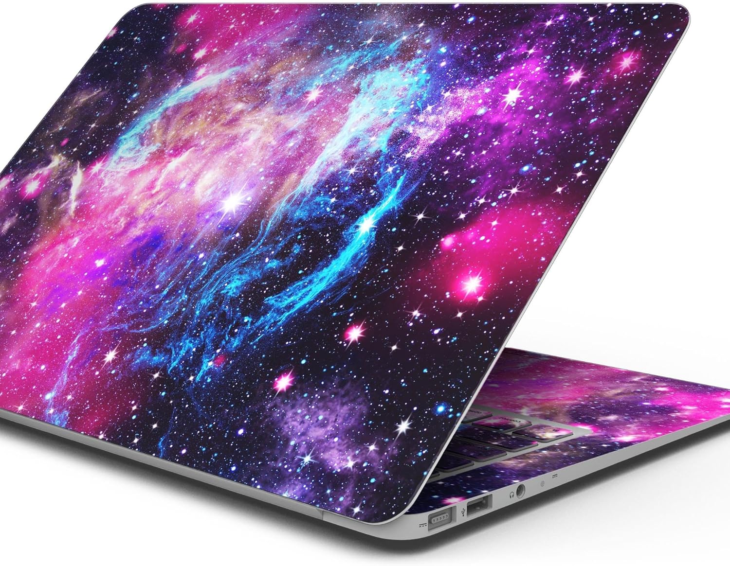 DesignSkinz - Compatible with MacBook Pro 13" wo TB (A1708) - Skin Decal Protective Scratch Resistant Vinyl Wrap - Bright Trippy Space