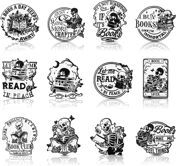 Suncalla Bookish Enamel Pins for Backpacks and Jackets