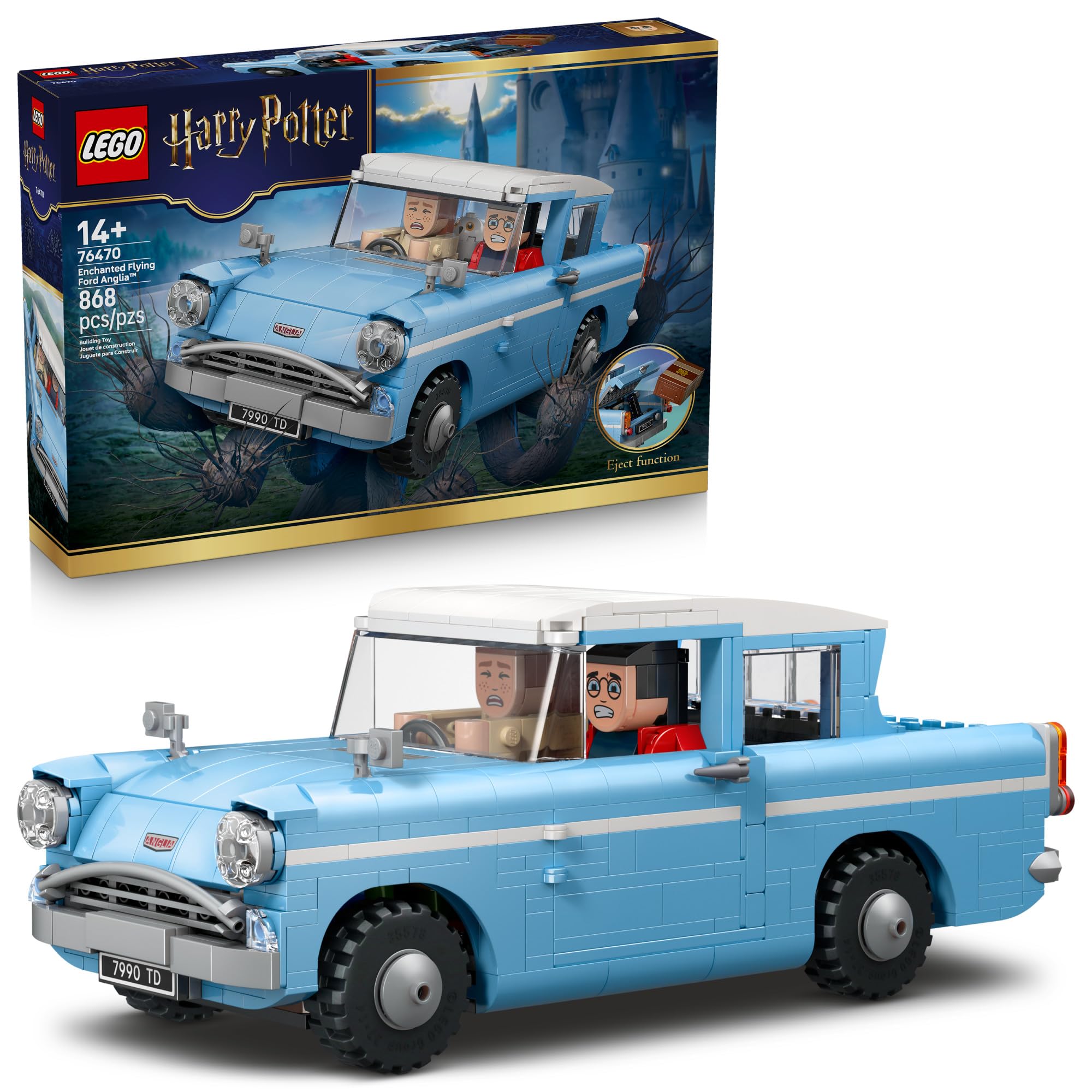 ミチ。パープル　2個 LEGO Harry Potter Ford Anglia Voador Encantado 76470 (868 Peças