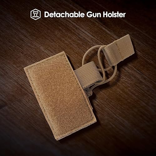 Miniatura 5 de ProCase Bolsa táctica para pistolas, pistolas acolchadas de lujo, revistas, accesorios de munición, bolsa de lona con divisores ajustables para