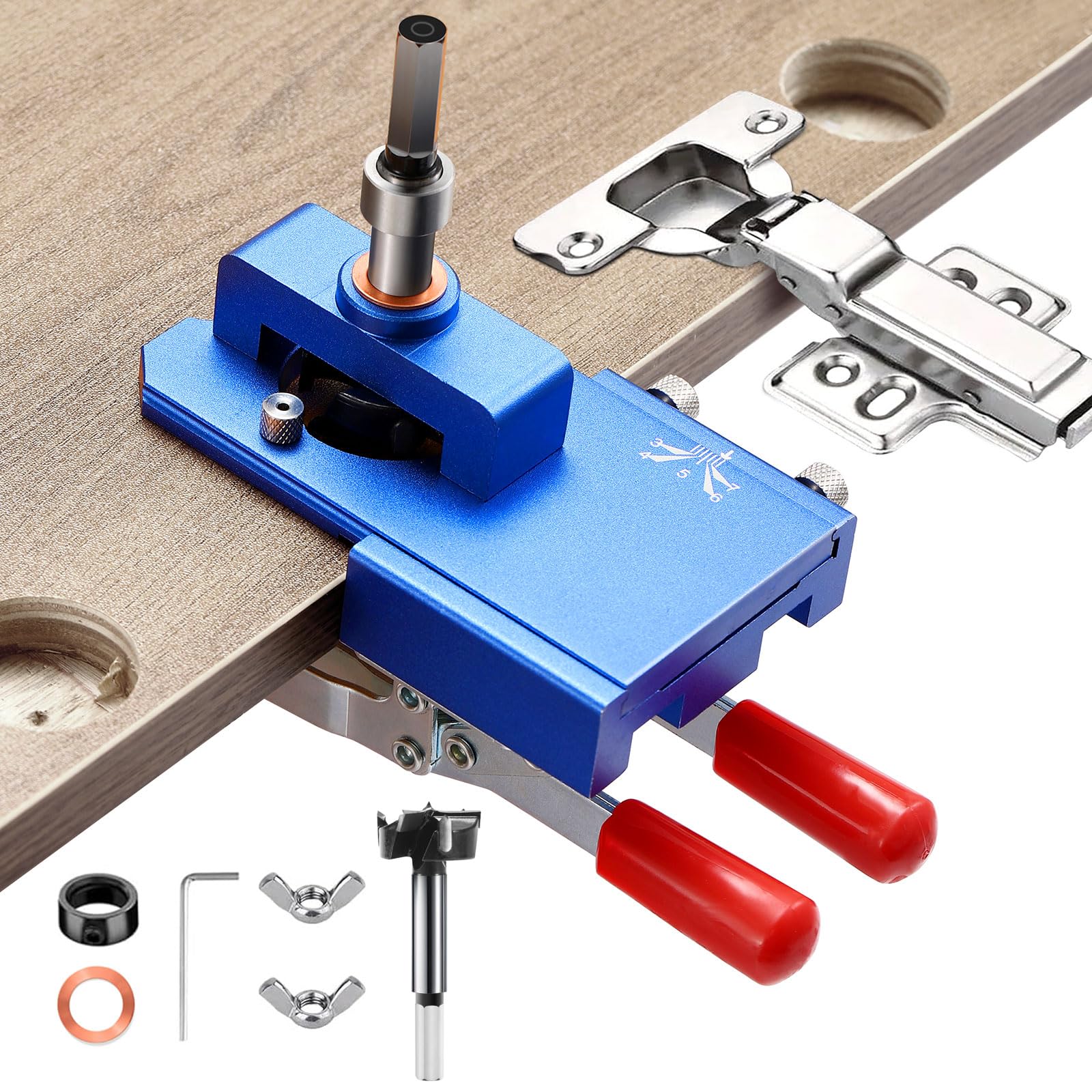 Woodworking Hole Drilling Guide Locator 35mm Hinge Boring - View #10