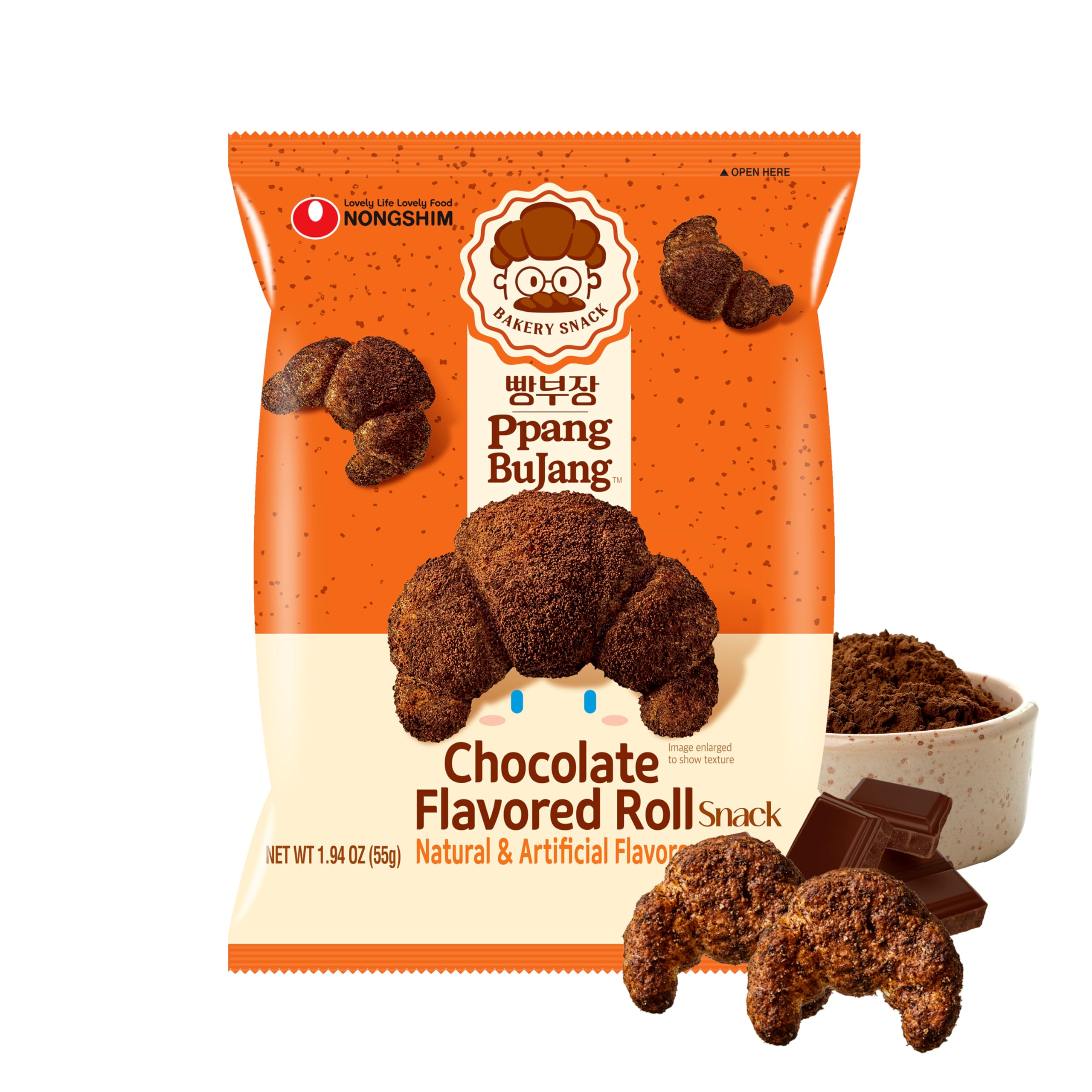 Snack Max Rol Snapklik.com : Nongshim Ppang Bujang Chocolate Flavored Roll Snack ...