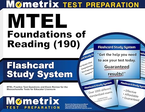 MTEL Foundations of Reading (190) Flashcard Study System: MTEL Practice Test Questions and Exam Review for the Massachusetts Tests for Educator Licensure