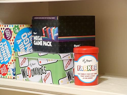 Miniatura 7 de Regal Games - Juego de dados clásico Farkle con 6 dados de colores, 1 conveniente cubilete para agitar fácilmente y 25 hojas de puntaje - Juego