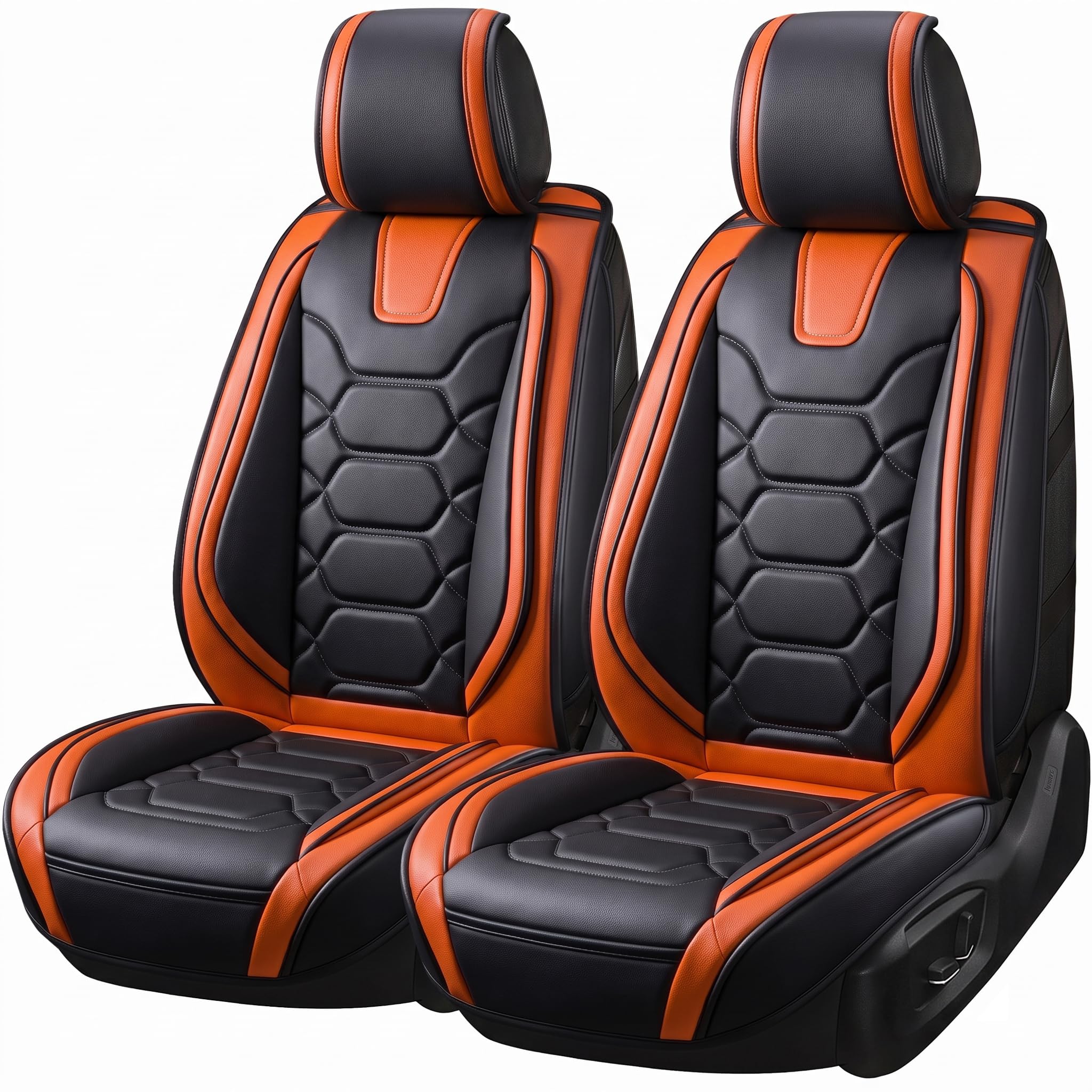 OASIS AUTO Car Seat Covers Full Set, Waterproof Faux Leather Seat Covers for Cars Universal Fit for SUV, Truck, Sedan, Black Premium Car Seat Protector with Front & Back Cushions — Amazon image 12