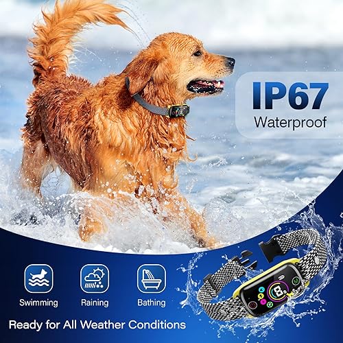 Miniatura 6 de Collar antiladridos para perros grandes, pequeños y medianos, collar antiladridos recargable, collar inteligente de ladridos con 8 sensibilidad