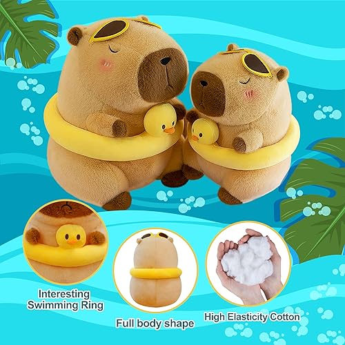 Miniatura 3 de Lindo y adorable peluche de Capybara de Capibara de peluche, suave, juguetes de peluche, almohada de regalo para niños (10 pulgadas)