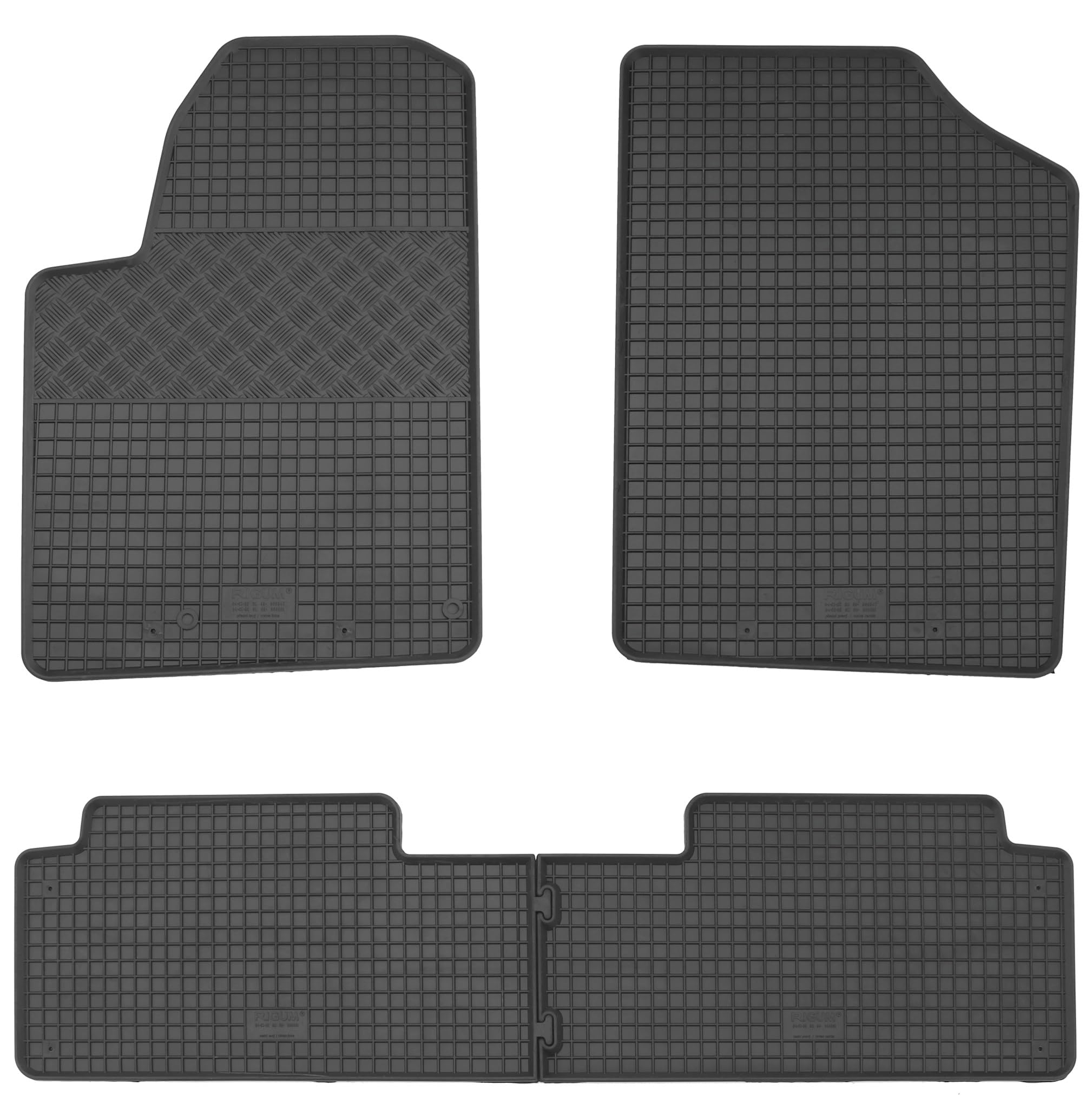 AD Tuning Set di tappetini in Gomma, 4 Pezzi