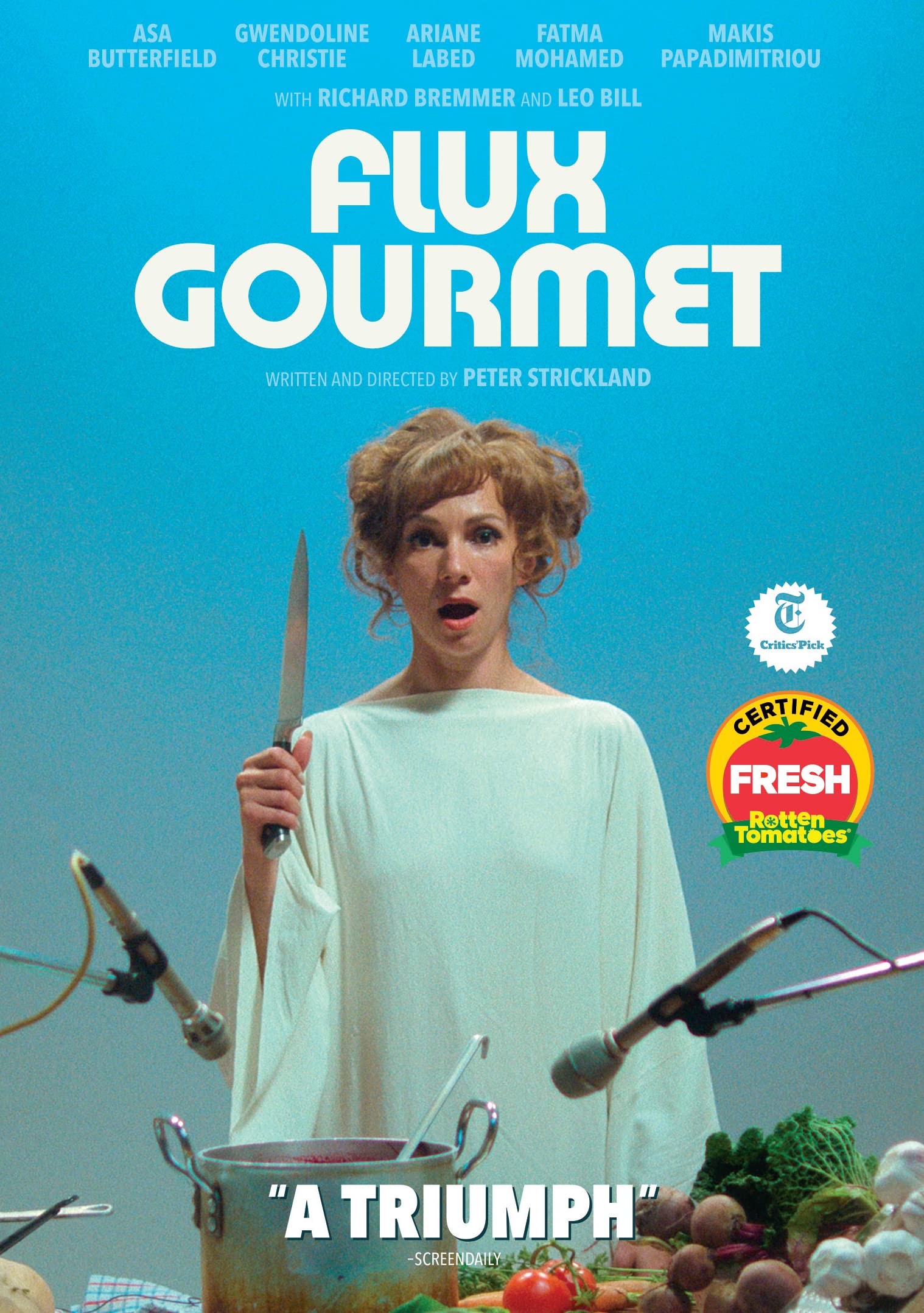 Flux Gourmet DVD para regalar a cinéfilos y amantes del drama satírico