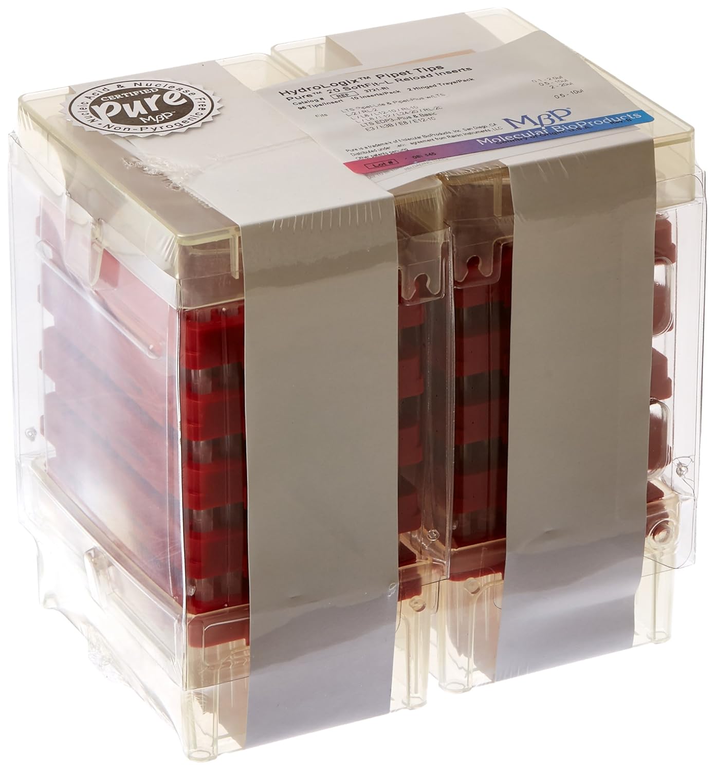 MBP Clear PreSterilized Pipet Tips, Fits Rainin Pipettors Reload System, 20µl Capacity (Case of