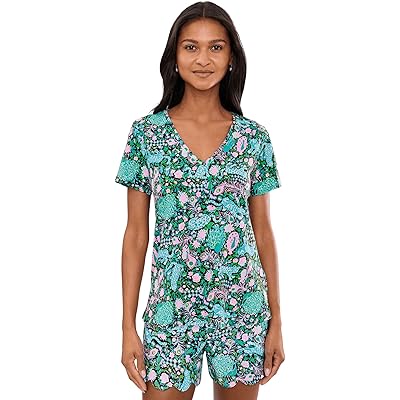 Lilly Pulitzer Maryetta Top multi royal zoo
