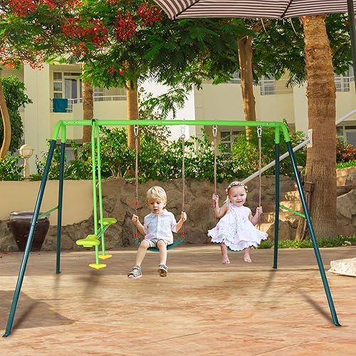 Miniatura 9 de RedSwing Asiento de columpio para niños al aire libre con cuerda de 57-86 pulgadas, repuesto de asiento de columpio de seguridad para niños,