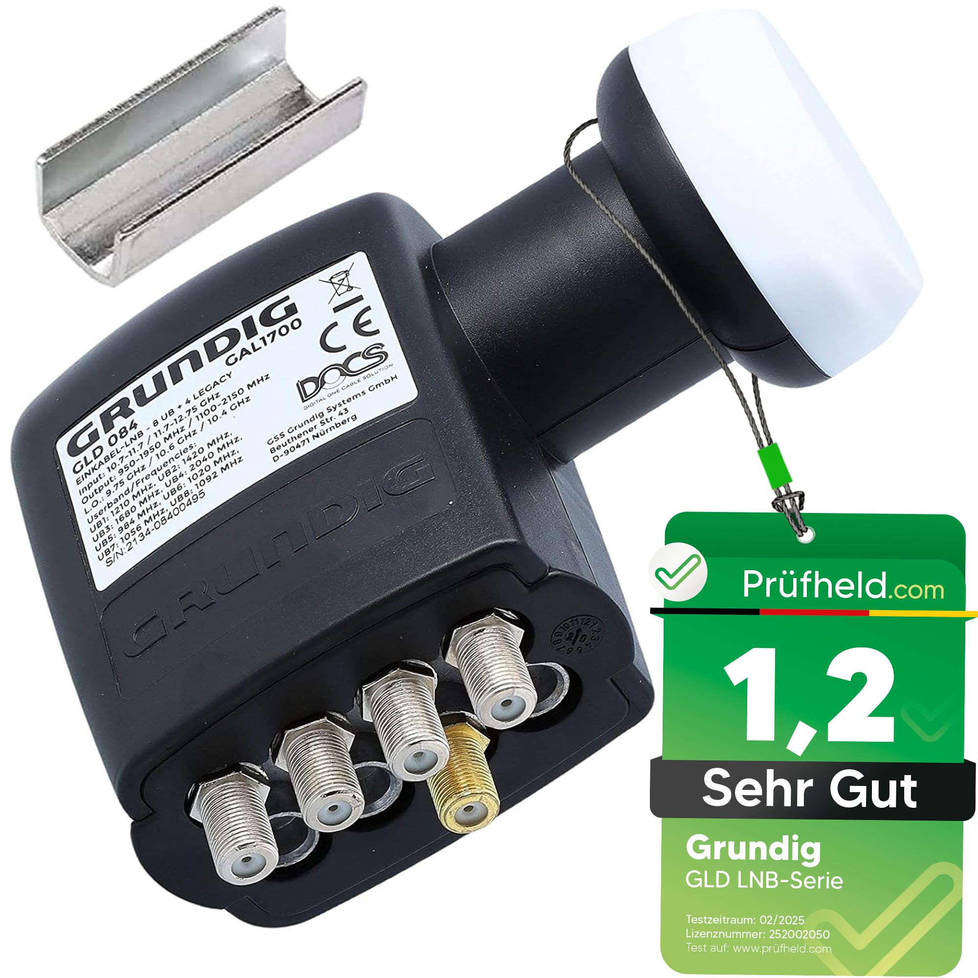GSS SCR LNB – 4 connettori legacy, 8 partecipanti – DOCS LNB per parabola satellitare, soluzione monocavo, satellitare, digitale, Full HD, 4K, 8K, TV GSS SCR LNB – 4 connettori legacy, 8 partecipanti – DOCS LNB per parabola satellitare, soluzione monocavo, satellitare, digitale, Full HD, 4K, 8K, TV