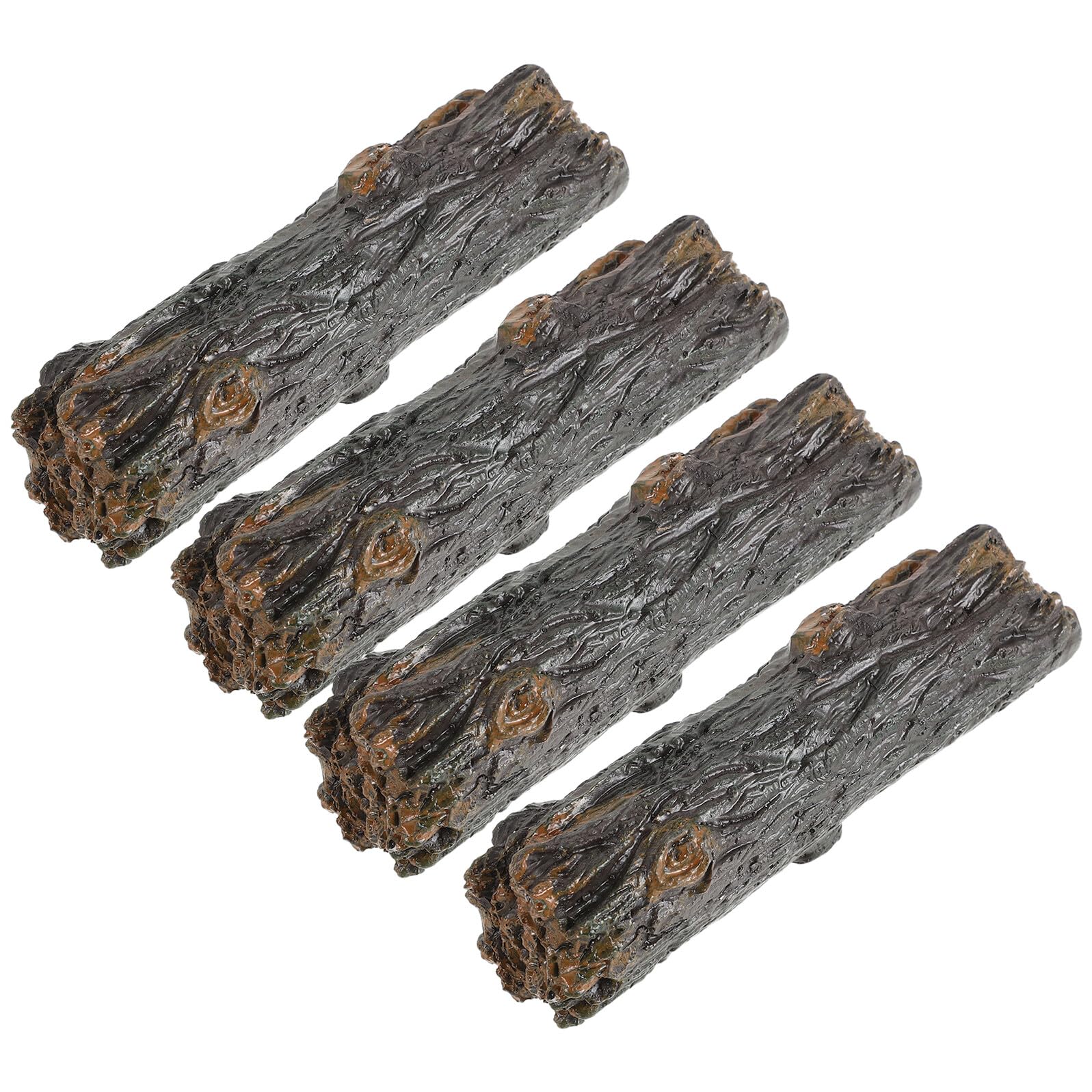 4 souches d'arbre miniatures en résine pour décorer vos terrariums