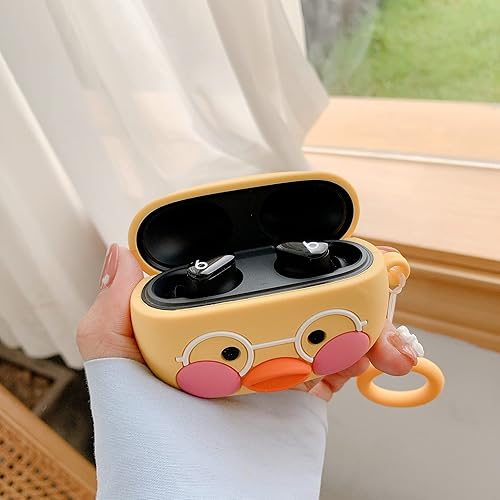 Miniatura 9 de Compatible con Beats Studio Buds 2021 Duck Case Cover Accessories Silicone Skin 3D Cool Cute Cartoons Case con llavero para mujeres, niñas, hombres
