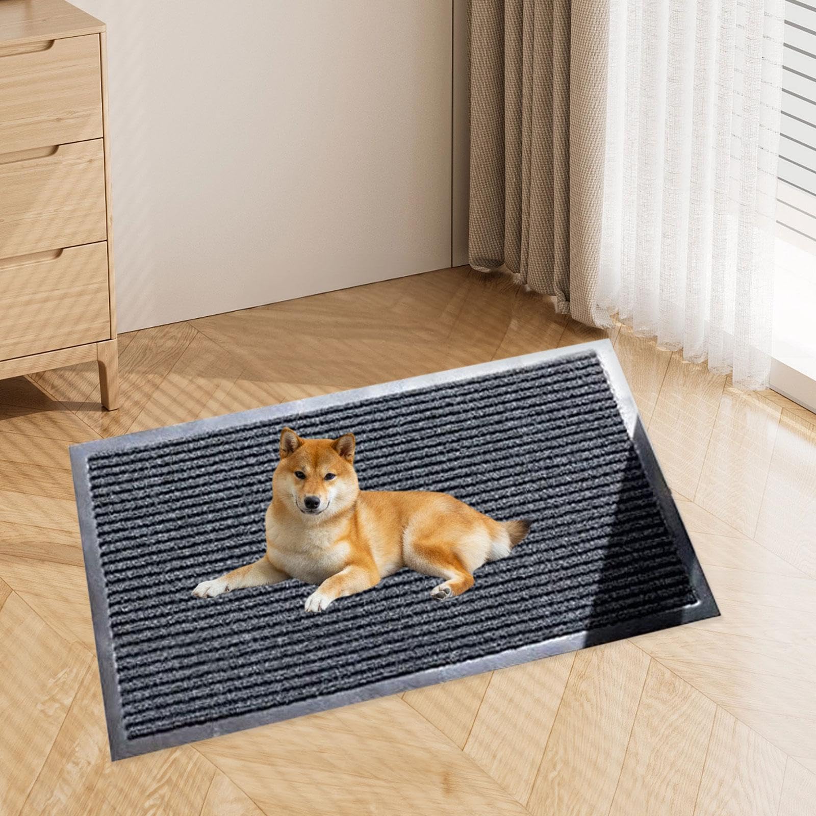 Welcome Doormat Absorbente Bajo Profile para Entrada Y,60x90cm